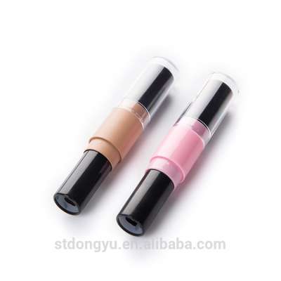 Cosmetic Plastic Tube Lipstick Container double lipstick bamboo lip tube black  double sided cosmetic creams packaging lip tube